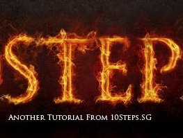 PS结合火焰素材制作逼真火焰字效果