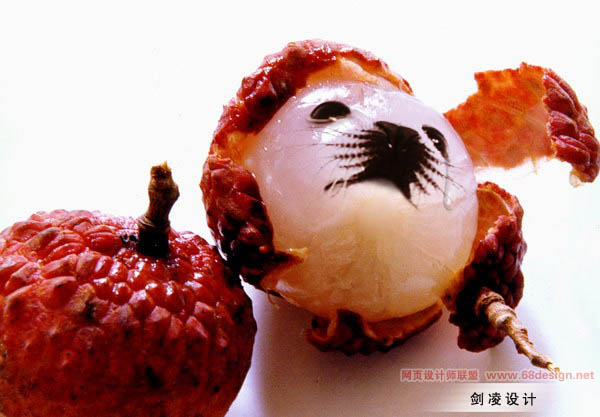 合成海豹型水果脸